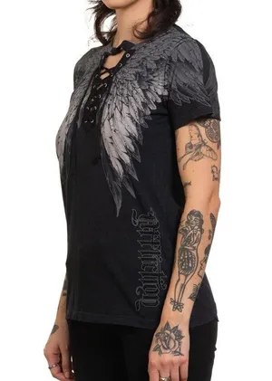 AFFLICTION Age of Winter Short Sleeve Tee Size L New with Tag MSRP $58 SOO thumbnail 4