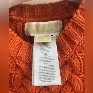 Michael Kors Cable Knit Sweater Size S thumbnail 4