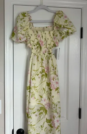 spring dress Yellow thumbnail 1