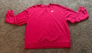 Nike Women's Pink Crewneck Sweatshirt Pullover Size Small thumbnail 1
