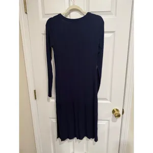 Anthropologie Navy‎ Ribbed Longline Cardigan and Lounge Pants Set thumbnail 6