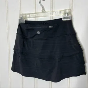 Athleta Black Athletic Skort Sz XXS 90 thumbnail 10