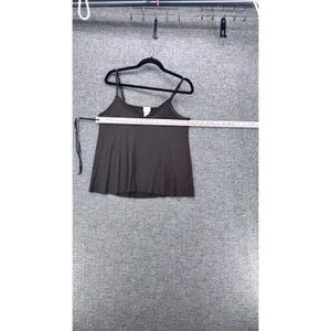 Hanro of Switzerland Womens Flowy Cami Top L Adjustable Brown Relaxed Baselayer thumbnail 9
