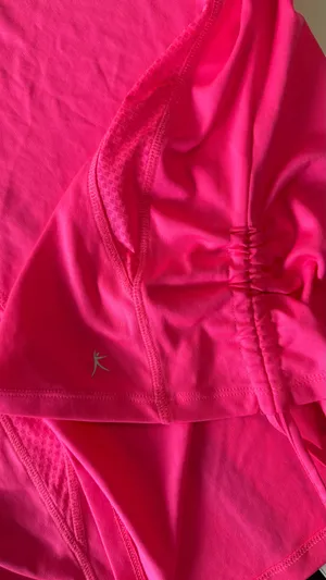 Danskin Now Bright Pink Mesh Accent Active Tank Top - Size M (8-10) thumbnail 4