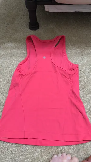 Lulu Align Waist Length Tank Pink Size 2 thumbnail 3