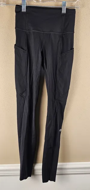 Lululemon Womens Black Fast & Free 7/8 Tight II 2 thumbnail 1