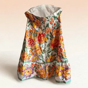 Joie Tropical Floral Strapless Mini Dress Orange Yellow Size 8 NWOT thumbnail 6