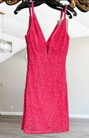 Primavera Couture Homecoming Couture Pink Dress thumbnail 1