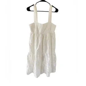 Amanda Uprichard Mitzi Tiered Midi Dress in White thumbnail 3