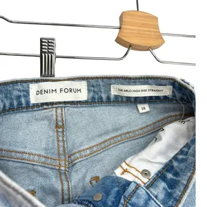 Aritzia Denim Forum The Arlo‎ High Rise Straight Jeans Light Wash Blue Size 25 thumbnail 10