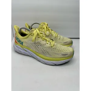 Hoka Womens size 9.5 B Clifton 8 Yellow Running Sneakers 1119394 thumbnail 13