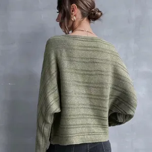 NEW Women Cable Knit Batwing Sweater thumbnail 4