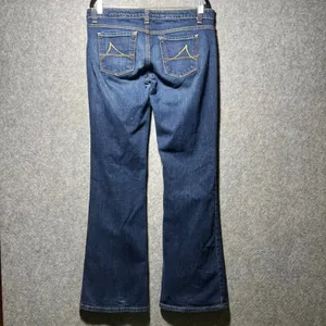 Daisy Anchor Blue‎ Bootcut Jeans Size 15 Y2K Low Rise Stretch Denim thumbnail 8