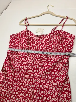 Intimately Free People On Our Radar Slip Dress Floral Red Cherry‎ Combo XL NEW thumbnail 8