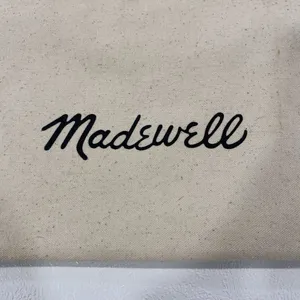 Madewell Canvas Tote Bag Cream Logo Reusable Shopping Bag thumbnail 6