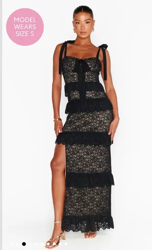 Show Me Your Mumu Monique Tie Maxi Dress PINK thumbnail 3