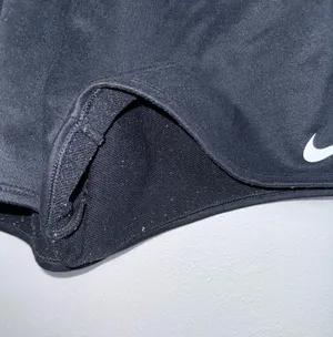 Nike Dri Fit Sweat Shorts Black Logo Waistband Mid-rise Athleisure thumbnail 5