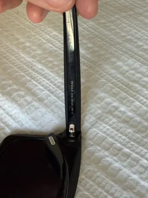 Tom Ford Black Oversized Square Sunglasses with Silver T Accents thumbnail 5