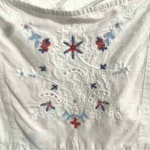 NWT Old Navy Womens Shirt Blouse White Floral Embroidered Babydoll Size 3X thumbnail 7