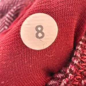 Lululemon Wunder Under High Rise Burgundy Herringbone Leggings Size 8 Activewear thumbnail 6