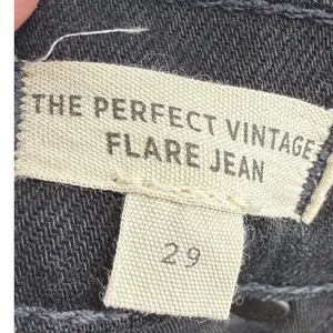 Madewell Womens Perfect Vintage Flare Jeans Black Wash Denim High Rise Size 29 thumbnail 4