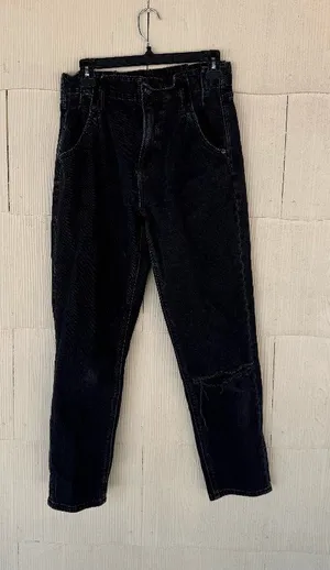 American Eagle Outfitters Mom Jeans - Charcoal Wash thumbnail 1