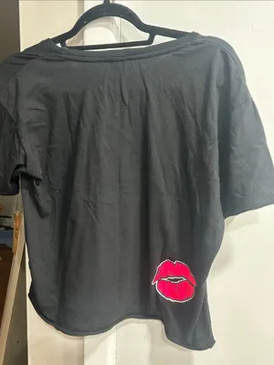 I ❤️ Jersey Shore Y2K Graphic Tee - Black with Hot Pink & Leopard Print NWT thumbnail 6