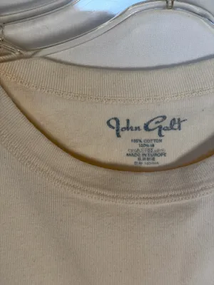 Brandy Melville John Galt Cream Bear Crop Top thumbnail 3