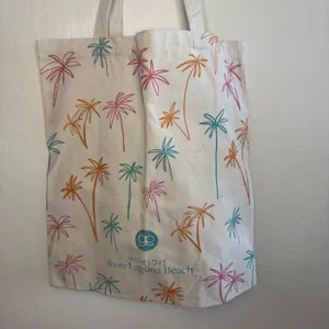 NWOT: Gorjana Palm Tree Prince Canvas Tote Bag thumbnail 2