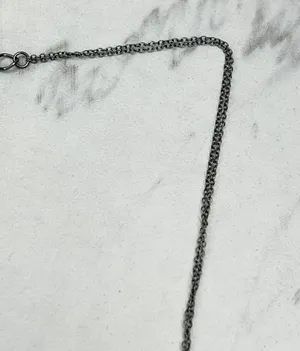 Chico's Double Strand Long Beaded Chain Link Necklace thumbnail 4