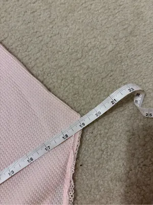 Victoria's Secret Pale Pink Lace-Trim Waffle Slip thumbnail 6