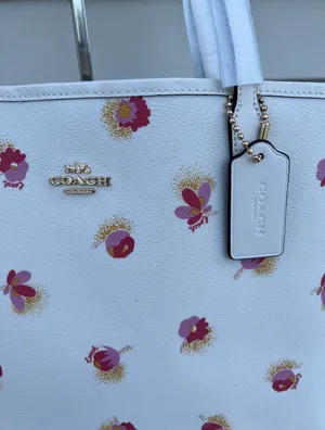 Coach City Tote With Pop Floral Print thumbnail 12