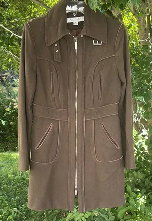 Laundry By Shelli Segal Brown Trench Coat with Utilitarian Design 8 thumbnail 1