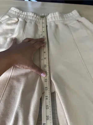 Nation LTD Lincoln Slit Pant Sandstorm Size S Wide Leg Cotton Pull On thumbnail 14