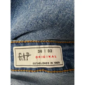Mens Gap Original Straight Jeans Blue 36x32 thumbnail 5