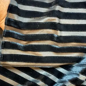 Zara‎ Y2K Trafaluc Collection Black Women’s Velvet-Striped Lace Trim Size USA S thumbnail 11