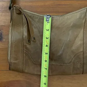 Frye Cognac Brown Melissa Crossbody Leather Shoulder Bag Purse Boho Western thumbnail 5