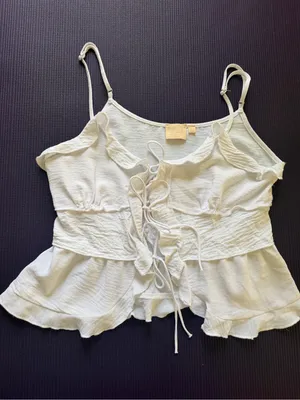 White Ruffle Lace thumbnail 1