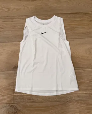 Nike Jersey white tank thumbnail 1