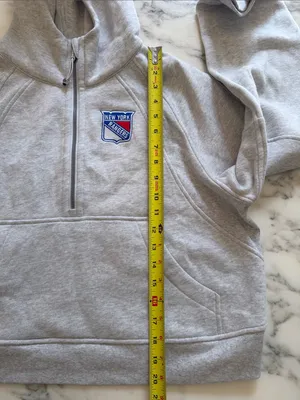 NWOT Lululemon x New York Rangers sz L Scuba Oversized Funnel Neck Half-Zip thumbnail 7