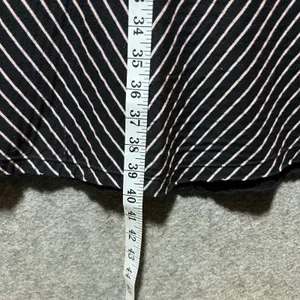 Aventura Womens‎ Black White Striped Maxi Skirt 100% Cotton Chevron Size Medium thumbnail 4