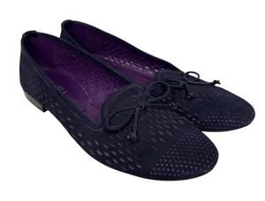 Vaneli Lakona Blue Suede Perforation Flats Size 9 thumbnail 1