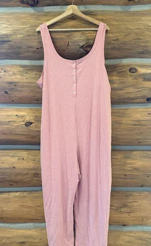 Old Navy Ribbed Lounge Jumpsuit size XXL thumbnail 3