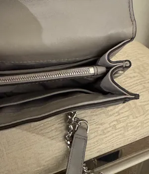 Michael Kors Small Pearl Grey Shoulder Purse thumbnail 6