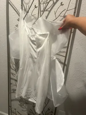 White floral dress thumbnail 2