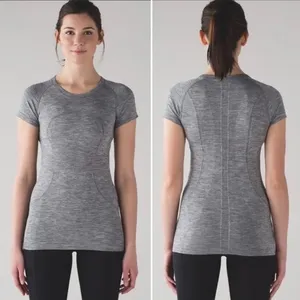 Lululemon Swiftly Tech Short Sleeve 2.0 Slate / White Size 10 thumbnail 6