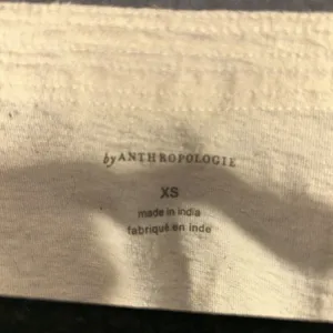 Anthropologie button front top tie And Embroidered sleeves thumbnail 4