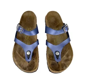 Birkenstock Papillio Metallic Purple Blue 2 Strap Thong Sandals Sz 39 / US 8 thumbnail 4