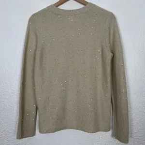 Lilly Pulitzer Morgen Sequin Metallic Pullover Sweater Size Large thumbnail 3