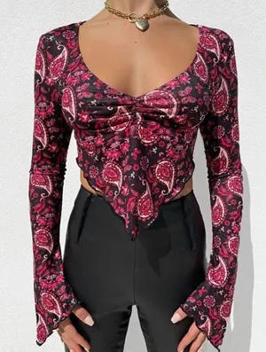 Tigermist Paisley Top thumbnail 1